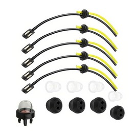 Strimmer Fuel Pipe,Universal Grass Trimmer Fuel Line,Fuel Tank Seal Grommet Fuel Filters Primer Bulb Pumps,Universal Grass Trimmer Fuel Line with Fuel Primer Bulb and Fuel Tank Seal Grommet (14)