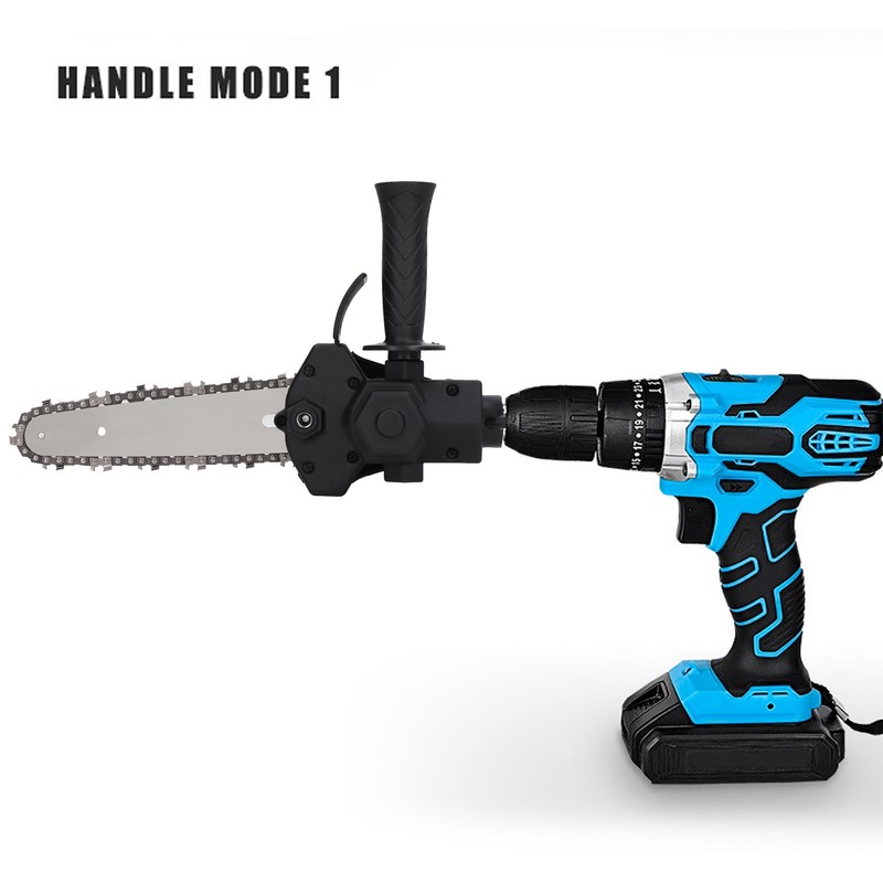 Electric Drill to Saw Adapter 6in Conversion Head Portable Chainsaw
