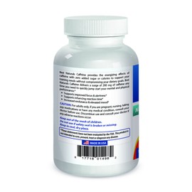 Best Naturals Best Naturals Caffeine Pills 200mg, 120 Count