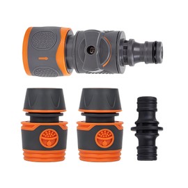 Garden Hose Connectors and Fittings Set,Double Male Hose Connectors-2Pcs End Quick Connectors for Hose Pipe Fitting 1/2" Plastic Tap Connector-Garden Regulator Valve Fitting Connect Adaptor Tool