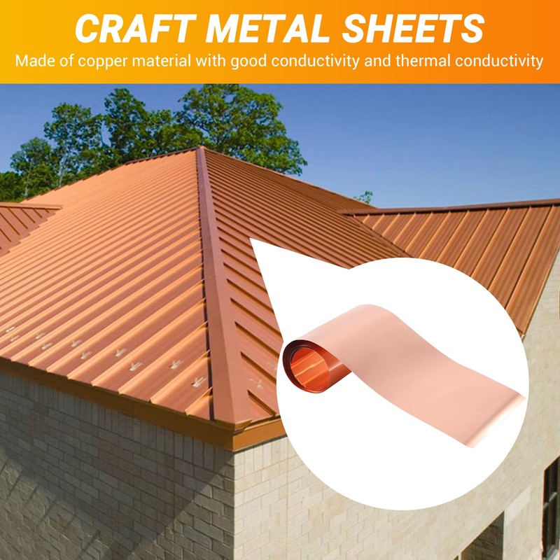 Peakloong Copper Sheet Roll, Metal Foil Plate 1000mm x 100mm