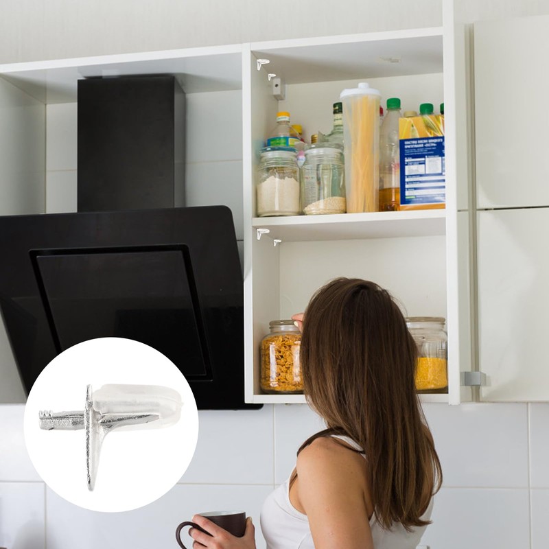 Wisebom Shelf Brackets Supports Shelf Support Pin, Pack of 20