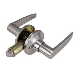 CPG Interior RV Mobile Home Non-Locking Lever Style Lockset, Brushed Satin Nickel