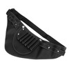 PU Leather Scissors Waist Bag 2 Layers Portable Scissors Holder