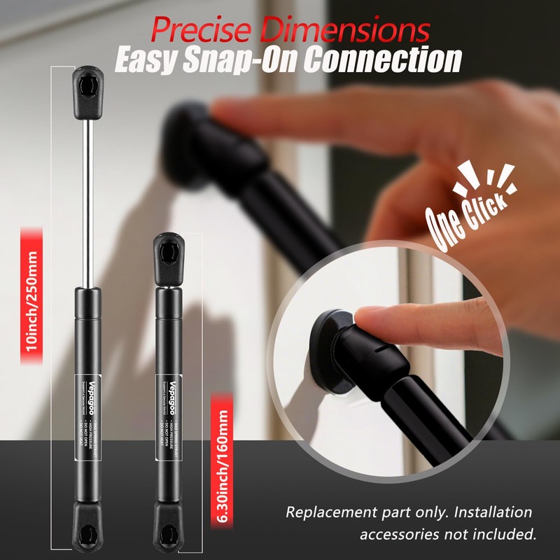 Vepagoo ML9945 10 inch 45 Lb/200N Gas Shocks Struts Lift