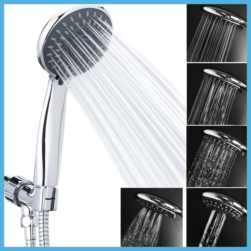 Briout Filtered Shower Head with Handheld, High Pressure 5 Spray