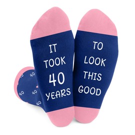 40th Birthday Gifts for Women,Birthday Gifts for Mum Grandma Sister Daughter Female Ladies Girlfriend Best Friends Sister in Law Nanny Nana Wife Presents Socks from Mum Dad Daughter Boyfriend Friends