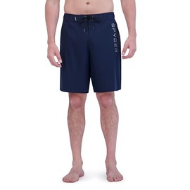 Spyder Men's Swim Trunks, Stretch, Quick-Dry, 9” Inseam Board Shorts, UPF+, Pockets, Brief Liner, Ocean, Large