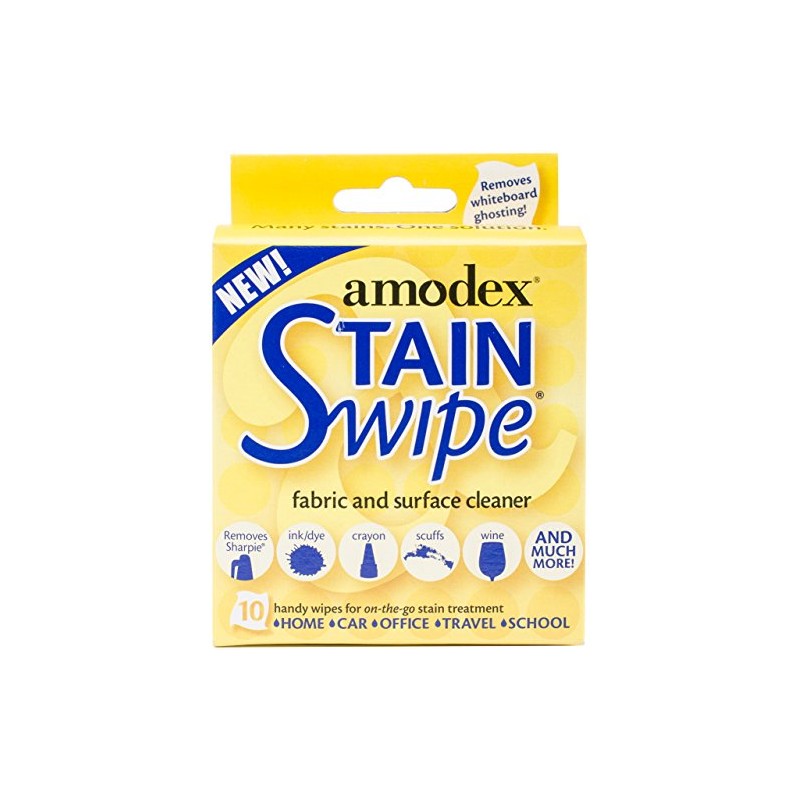 Amodex Products 10029 Stain Swipe Surface Cleaner Towelettes 10/Pkg