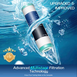 Replacement for clearsource rv water filter Fit for clearsource ultra Three Canister System, Include 5.0 Micron Rust Filter, 0.5 Micron and Guard Filter, Camper RV Water Cartridge