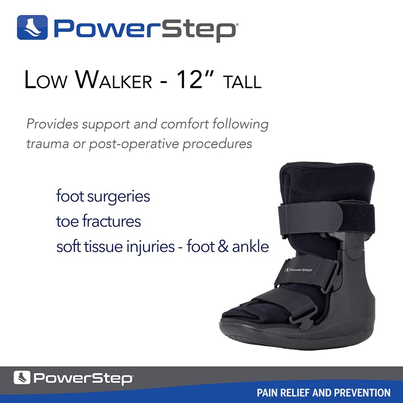 PowerStep Low Walker 12" Tall, Post-Operative Foot & Ankle Support