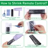 ULELE 100Pcs Remote Control Shrink Wrap Bags,3.1x11"Remote Control Cover Protector