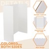 Henoyso 4 Pcs 36 x 48 Inch White Trifold Poster