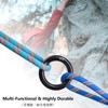 JEELAD 25kN Lapel Ring Aluminum Alloy Climbing High Strength Durable
