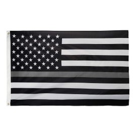 DANF Thin Gray Silver Line Law Enforcement Correctional Corrections Guards Officers 3x5 Feet Flag with Grommets