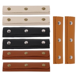 BQLZR Handbag Handle Leather Wrap Cover for Luggage Bags Suitcases 4 Color Pack of 8