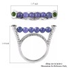 Unbranded 4.25ctw Tanzanite & Multi Gemstone Ring Rhodium Plated Size
