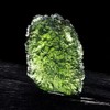 BOLFFU Moldavite Crystal Necklace,Raw Czech Meteorite Tektite Stone Healing Crystal