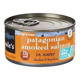COLES – Patagonian Smoked Salmon in Water – Applewood Flavor-Boneless | Skinless | Canned Salmon-Seafood Rich in Protein - 6.0 oz Each Container- 1 pk