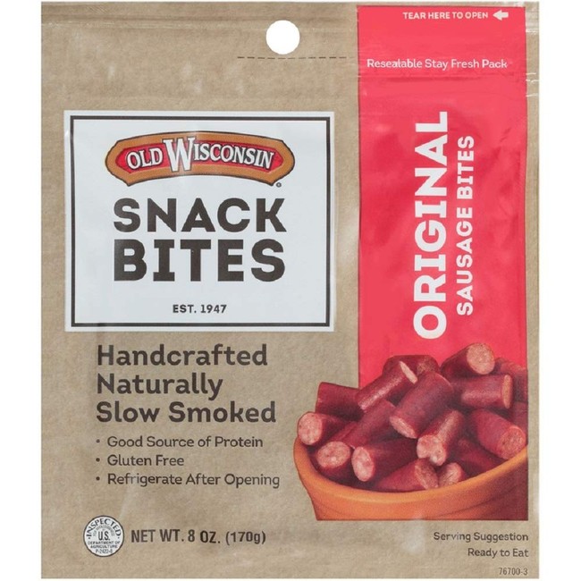 Old Wisconsin Snack Sticks, Original, 8-Ounce Package
