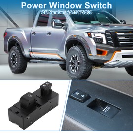 A ABSOPRO Power Window Switch No.254117S200 Window Control Switch for Infiniti QX56 2004-2007 for Nissan Armada Titan Black