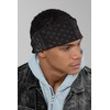 Motique Accessories Two Tone Paisley Bandana Black