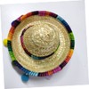 WOONEKY 4pcs Mexican Sombrero Headband Mini Hat Hair Hoop Party