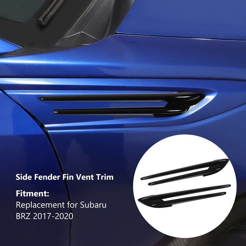 OUKENS Fender Side Vent Trim Cover, 2pcs Car Side Fender