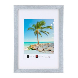 Wooden Picture Frame Plexi Lifestyle Photo Frame Collage Wall Decoration Poster HR25: Colour: Silver | Format: 29.7 x 42 cm