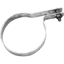4-1/2" Tension Band for Chain Link Fence - Use for 4-1/2" Outside Diameter Post/Pipe - Galvanized Chain Link Tension Band - 12 Pack
