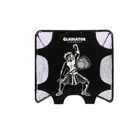 Gladiator Lacrosse Goal Target Shooter Beginner Intermediate Level - Gladiator Design, Black and White
