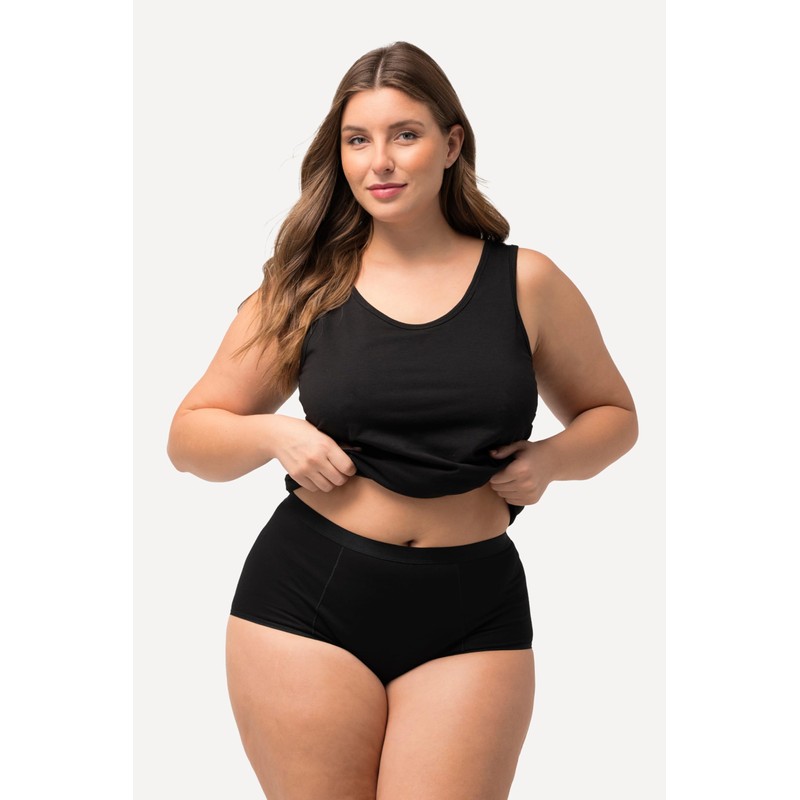Ulla Popken Women Bodyforming Waist Briefs Satin Trim Shapewear Bodice