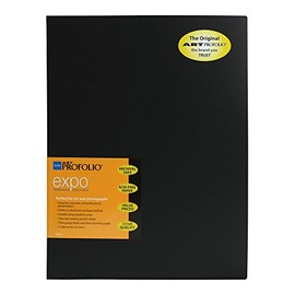 Itoya Art Profolio Expo Presentation/Display Book, 12 Sleeves, 9 X 12 inches, Black (XP-12-9)