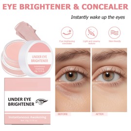 Under Eye Brightener And Concealer - Pink Concealer For Dark Circles And Spot - Instant Eye Anti Aging concealer Eraser - 2 In 1 Korean Nourishing & Color Corrector Makeup