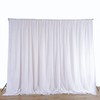BalsaCircle 20 ft x 10 ft White Chiffon Fabric Backdrop