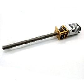 BRINGSMART Threaded Shaft M4 55mm DC Gear Motor 3V 6V 12V Mini Electric Screw Reducer N20 All Metal Gears Motor (1, 12V 1000rpm)