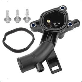 LoreenCar 25192985 Water Outlet Housing With Gasket Included Thermostat Housing Coolant Flange With Sensor Fit For VAUXHALL OPEL Corsa Astra Meriva Adam1338487 1338022