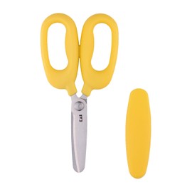 Kai KAI KITCHEN FG5206 First Kitchen Scissors, For Kids, Storage, Convenient To Carry, Includes Cap, Dishwasher Safe, Little Chef Club, Yellow