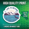 2-Pack Life is Better at The Lake Stickers - Outdoor