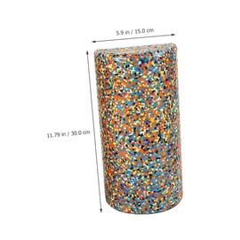 Toddmomy Yoga Column Balance Stick Muscle Half Roller Back Foam Roller Pilates Yoga Exercise Tool Muscle Massage Roller Yoga Equipment Exercise Foam Roller Tools Leg Roller Epp Deep Fitness