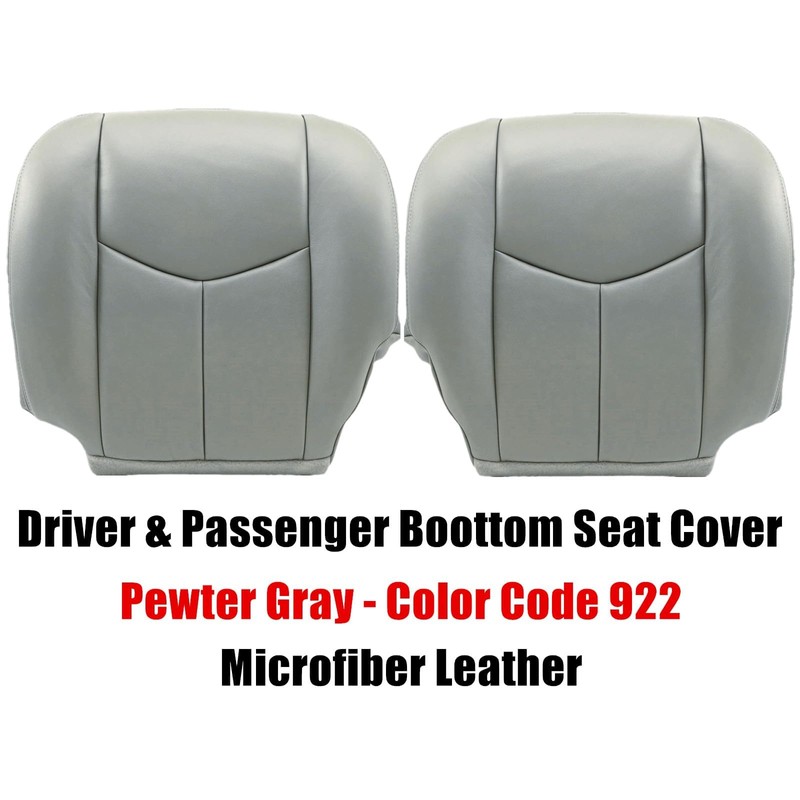 SecosAutoparts Driver & Passenger Bottom & Foam Cushion Leather Seat