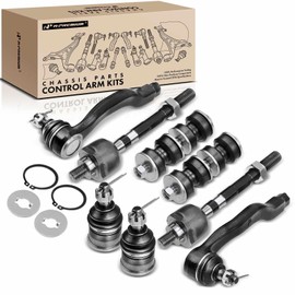 A-Premium Set of 8, Front Lower Ball Joint, Sway Bar Link, Inner Outer Tie Rod End, Compatible with Honda Civic 1992-1995, Civic del Sol 1993-1997, Acura Integra 1994-1997