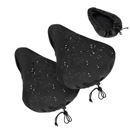 Generisch Sattelschutz Wasserdicht Fahrrad – 2er Set Fahrradsattel Regenschutz 42×35 cm – Elastische & Wasserfeste Fahrradsattelabdeckung für Citybike, Rennrad & Mountainbike