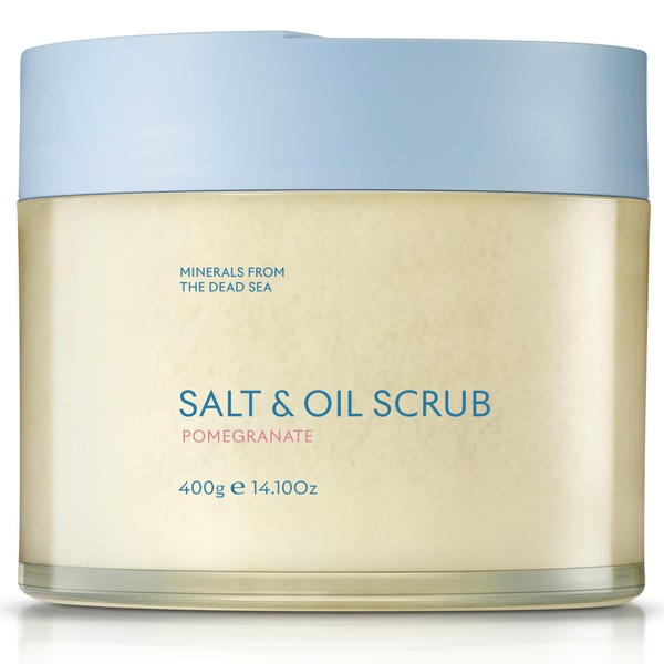 SEACRET - Mineralien aus dem Toten Meer Salz & Öl Body Scrub, Salzpeeling Körperpeeling mit ätherischen Ölen, stimuliert die Zellerneuerung für einen verjüngten Glanz, 400 gr. (Granatapfel)