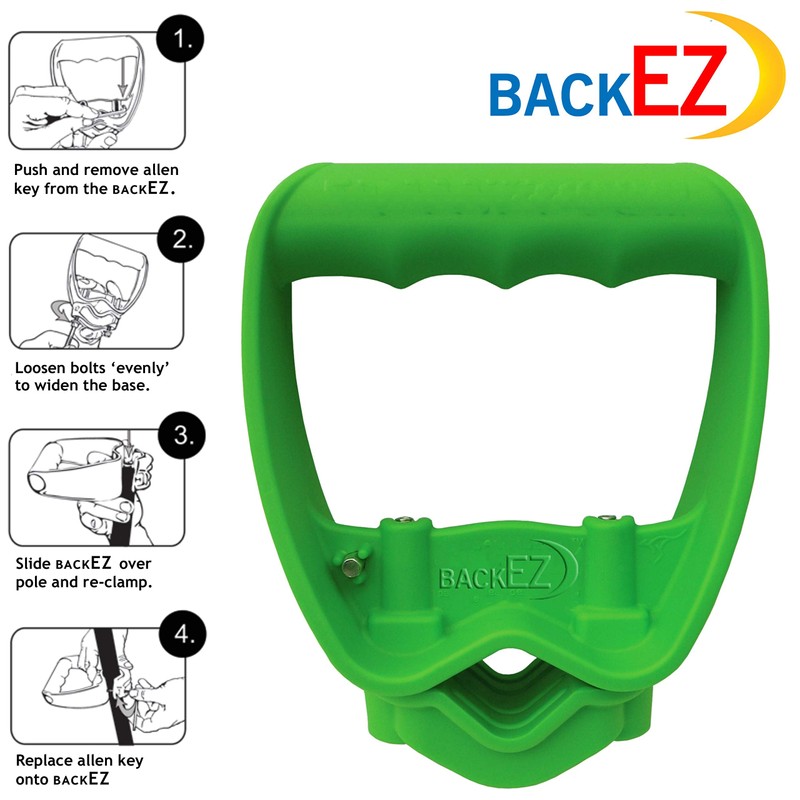 Back-Saving Tool Handle Attachment, EVR-Grip Upgrade, Labor-Saving Ergonomic Shovel Add-on