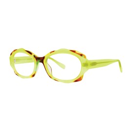 Scojo New York Upper East Side Reading Glasses, Handmade Scratch Resistant Readers for Women and Men, Neon Tortoise +1.75