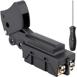 ZHUROUPU 651172-0 L50 Trigger Switch 24/12A 125/250V for Makita 651121-7 651168-1 Replacement Part, On-Off Switch for Circular Saw 5007FK 5007F 5007NB 5007S GA5010Z with Repair Tools