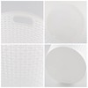 Begale 6-Pack Large Plastic Storage Baskets, 30 L Round Plastic
