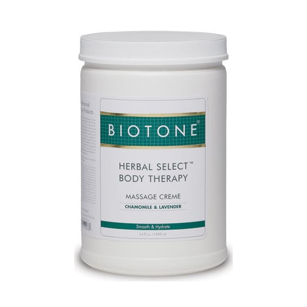 Biotone Herbal Select Body Therapy Massage Creme, 64 Ounce