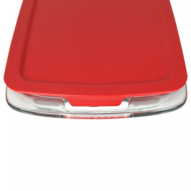 Pyrex 7210-PC 7211-PC and C-233-PC Red Replacement Lids for Bake